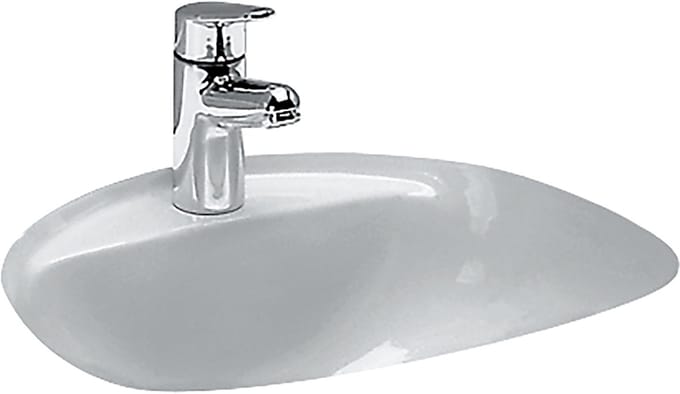 Laufen Bijou - Inbouwwastafel, 52x46 cm, 1 kraangat, wit H8112300000001