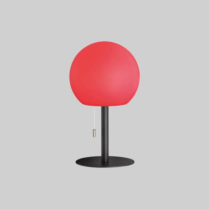 FH Lighting LED accu-tafellamp Trivento, zandzwart