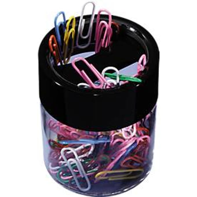 Papercliphouder, magnetisch, incl. paperclips