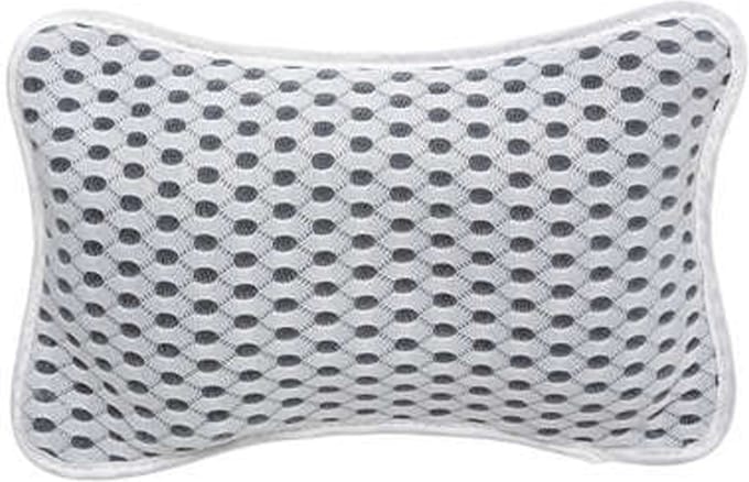 5Five Badkussen Relax met anti-slip - wit - 26 x 17 x 7 cm - badkamer accessoires