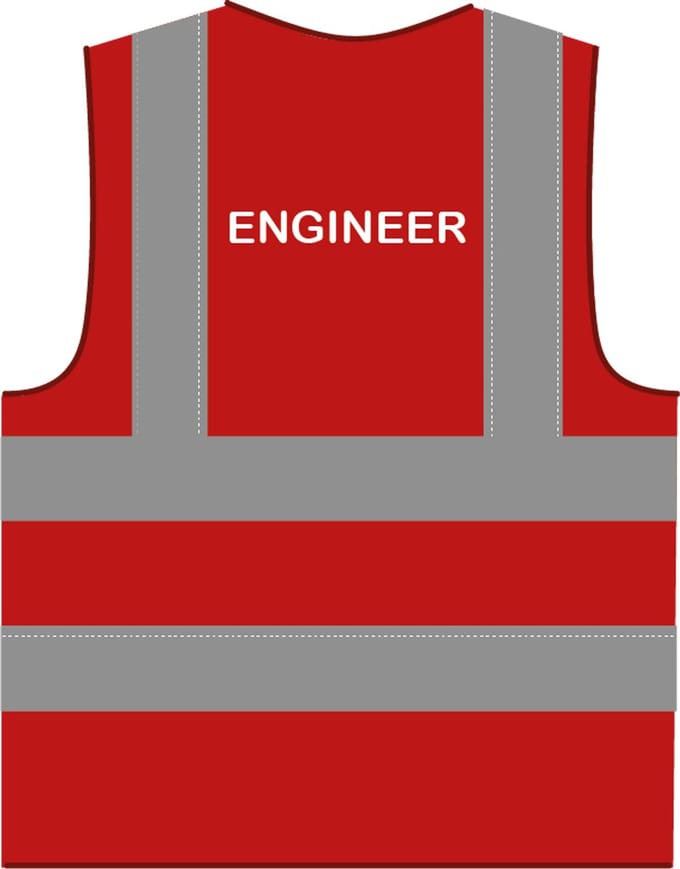Engineer hesje RWS rood