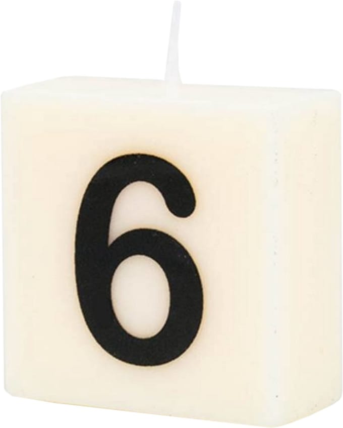 Letter Kaarsje - 6