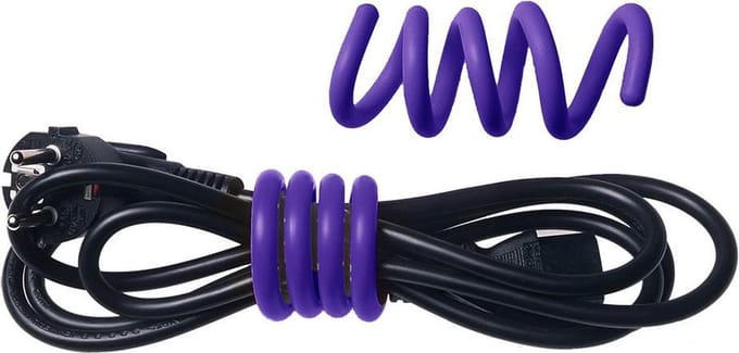 bundel kabels met Cable Manager - set van 2 stuks Paars