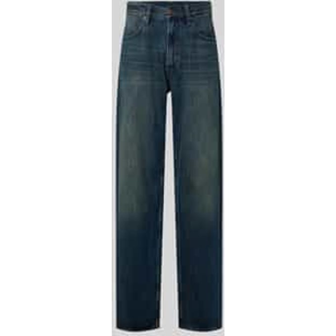 Wide fit jeans met steekzakken
