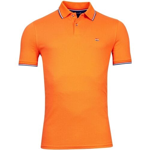 Giordano Polo Dutch Orange Piqué Solid Holland Collar Oranje / male