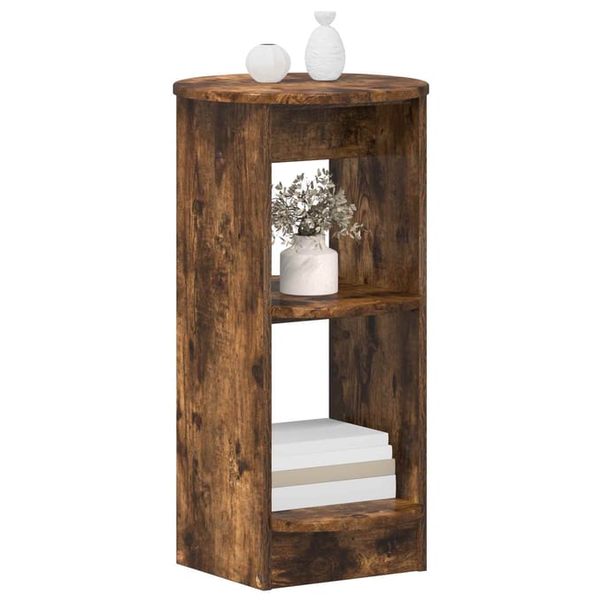 vidaXL - Bijzetkast - Gerookte - Eik - 40 - x - 40 - x - 75 - cm - Geconstrueerd - hout