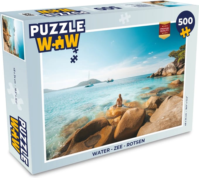 Puzzel Water - Zee - Rotsen - Legpuzzel - Puzzel 500 stukjes