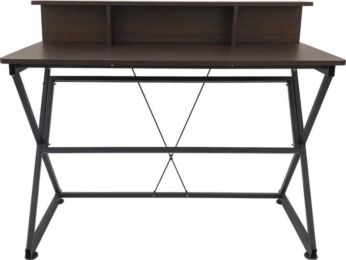 Bureau tafel computer laptop Stoer - industrieel vintage stijl - 110 cm breed - bruin