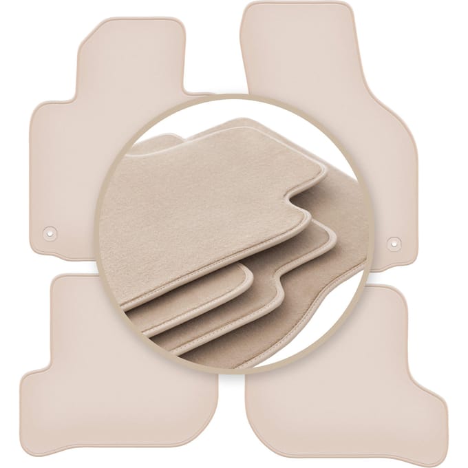 PREMIUM beige vloermatten voor: Skoda Yeti crossover 2009-2017