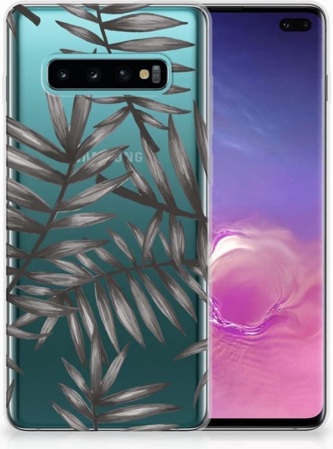 Samsung Galaxy S10 Plus TPU Case Leaves Grey