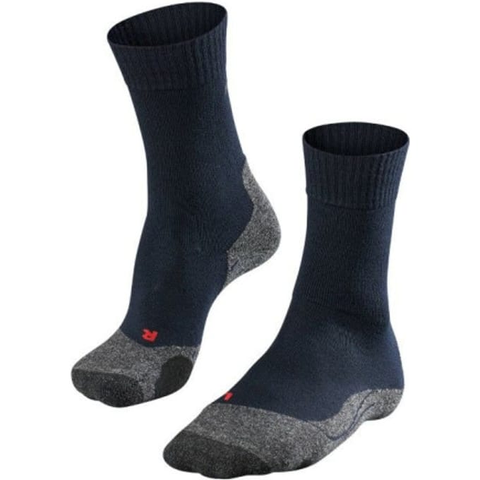 FALKE TK2 anti-blaar dik wol functioneel materiaal wandelsokken heren blauw - maat 44-45