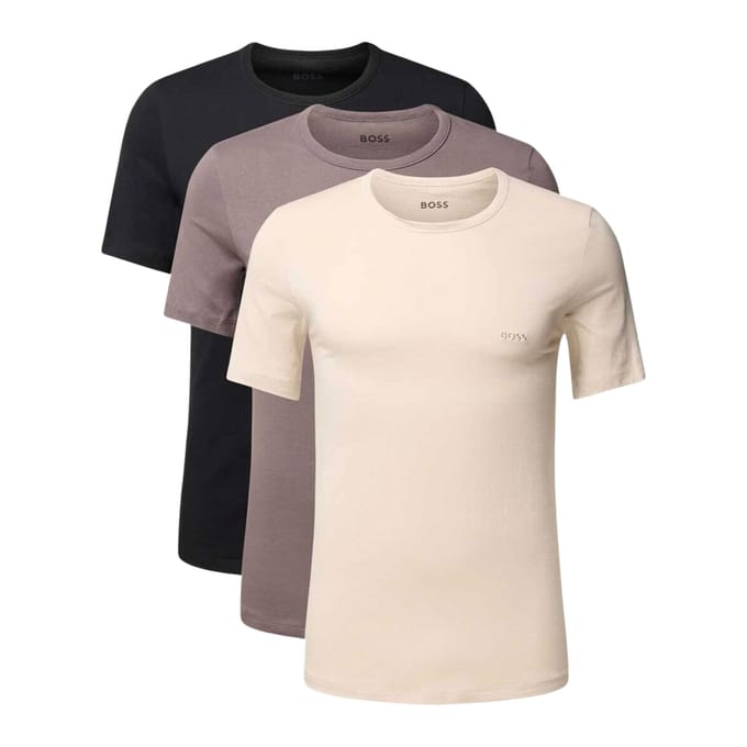 BOSS 3-Pack T-Shirts - Meerkleurig- Heren, Meerkleurig S