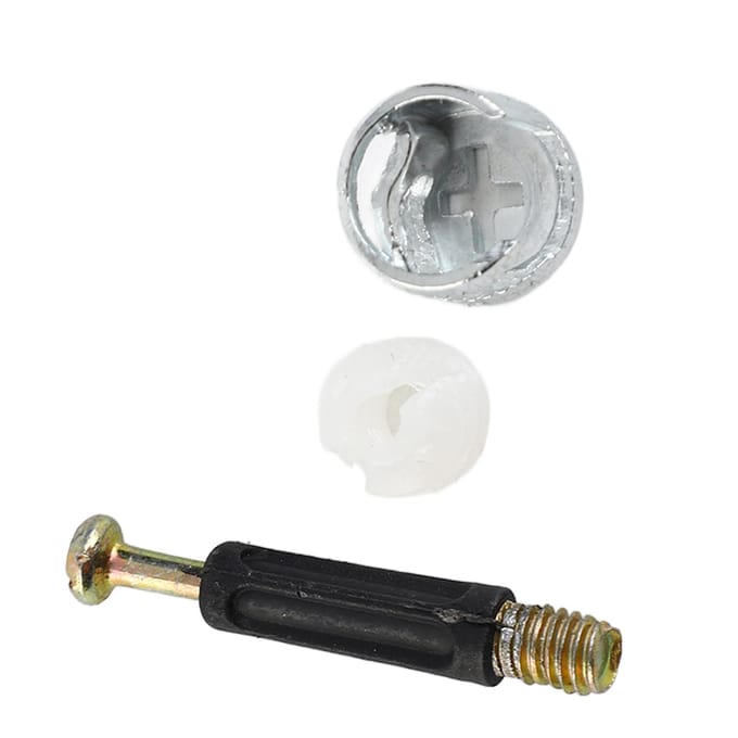 100 Sets 3in1 Excentrisch Wiel Verbindingsstuk Meubel Schroef Moer Kit Hardware Accessoires