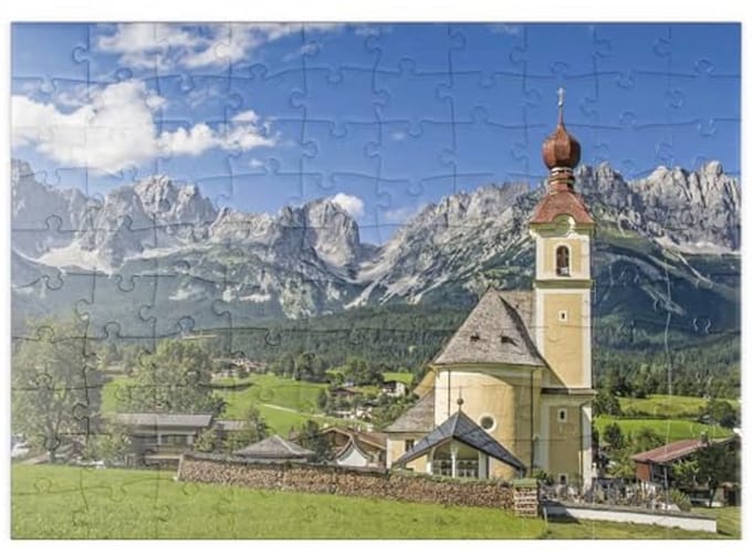 Wilde Kaiser Puzzel 100 Stukjes - Prachtig Berglandschap