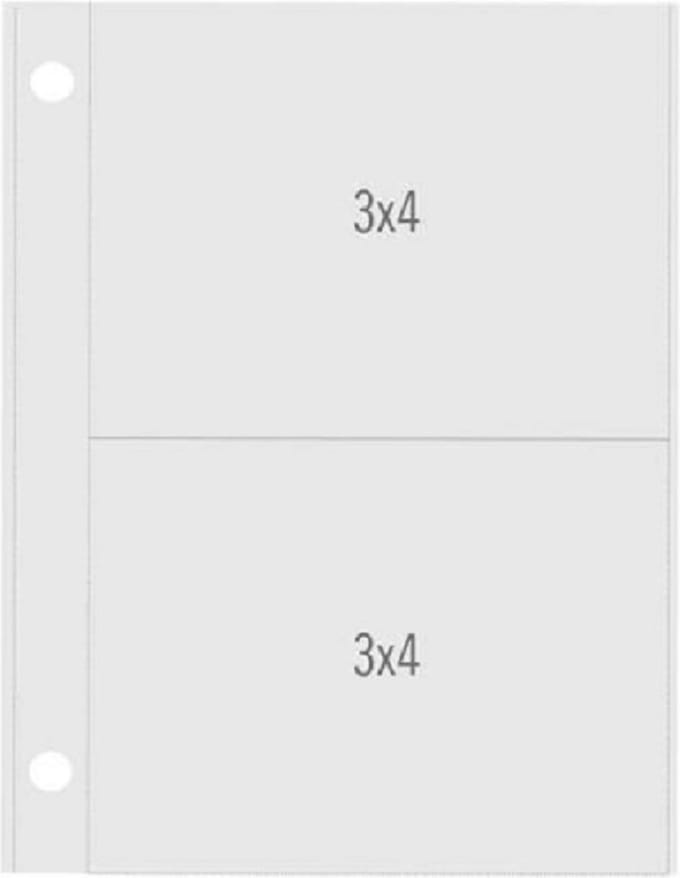 Simple Stories SN@P! Pocket Page Refills Vertical 3x4/3x4 Inch (4086)