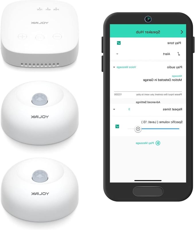 Smart Home Kit - Audio Hub Sensor - Veiligheid Thuis - Lange Afstand - 1 Audio Hub 2 Sensoren - Wit