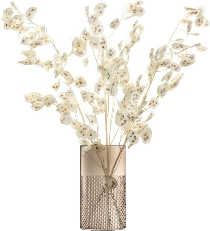 L.S.A. Wicker Lantaarn of Vaas - 25,9 cm Hoog - Taupe