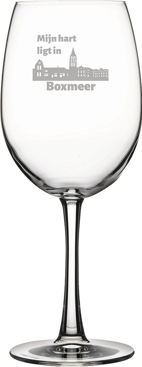Gegraveerde Rode wijnglas 58cl Boxmeer