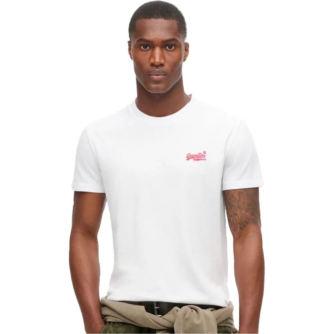 Superdry Essential Logo T-shirt Wit Grootte: L