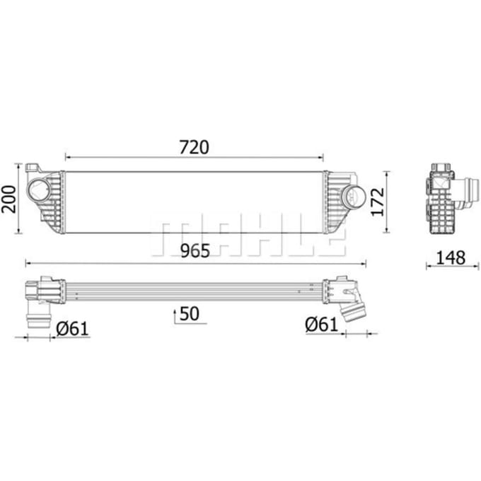 InlaatluchtRadiator MAHLE CI 669 000P