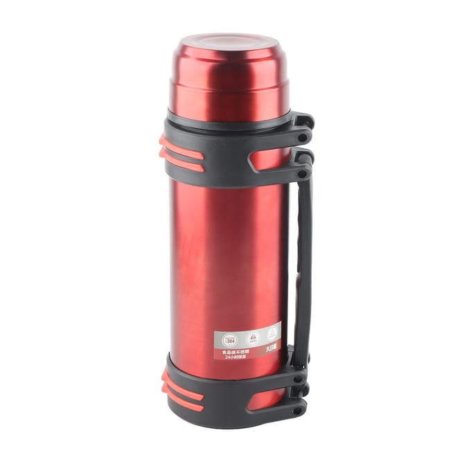 2L 2 Liter Geïsoleerde Waterfles 68oz Vacuüm Roestvrij Staal Waterfles met Handvatband L pink