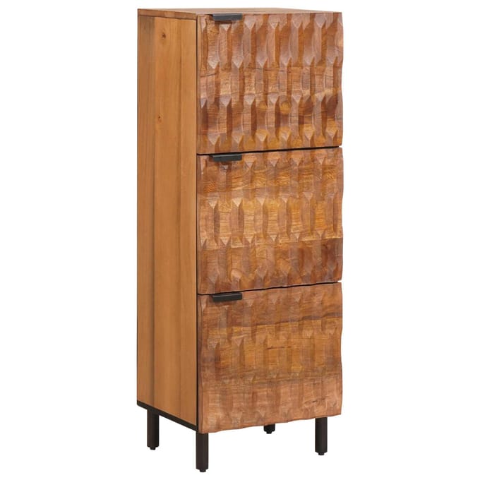 vidaXL - Highboard - Acacia - Bruine - Afwerking - 40 - x - 33 - x - 110 - cm
