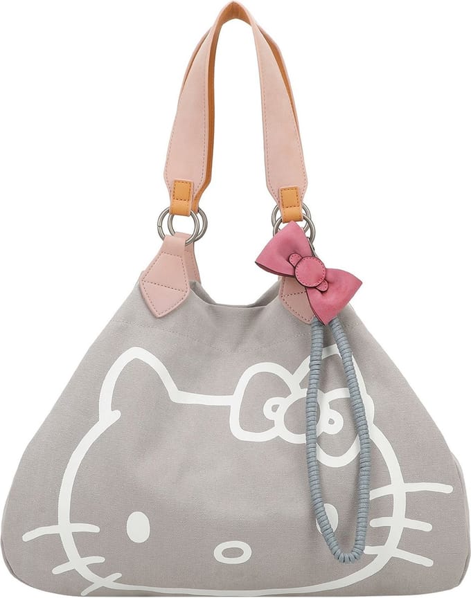 Fritzi aus Preußen Schoudertas Izzy Medium Limited Head Hello Kitty Shopper Kitty Stone Taupe