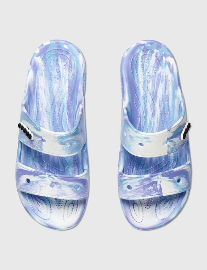 Crocs Classic Marbled Sandalen Wit/Oxygen Maat 45/46 US M11