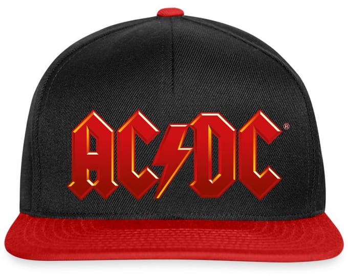 AC/DC Klassiek Logo Met Bliksemschicht Snapback cap