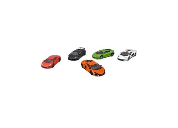 Bburago Burago 1:43 5-pack Street Fire Lamborghini Auto's op schaal