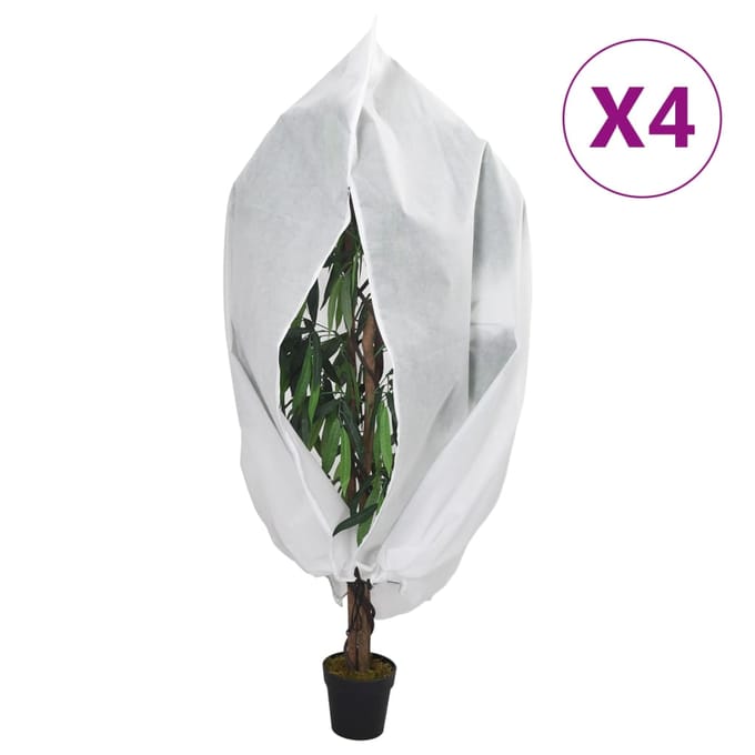 vidaXL - Plantenhoezen - met - ritssluiting - 4 - st - 70 - g/m² - 2,36x2 - m