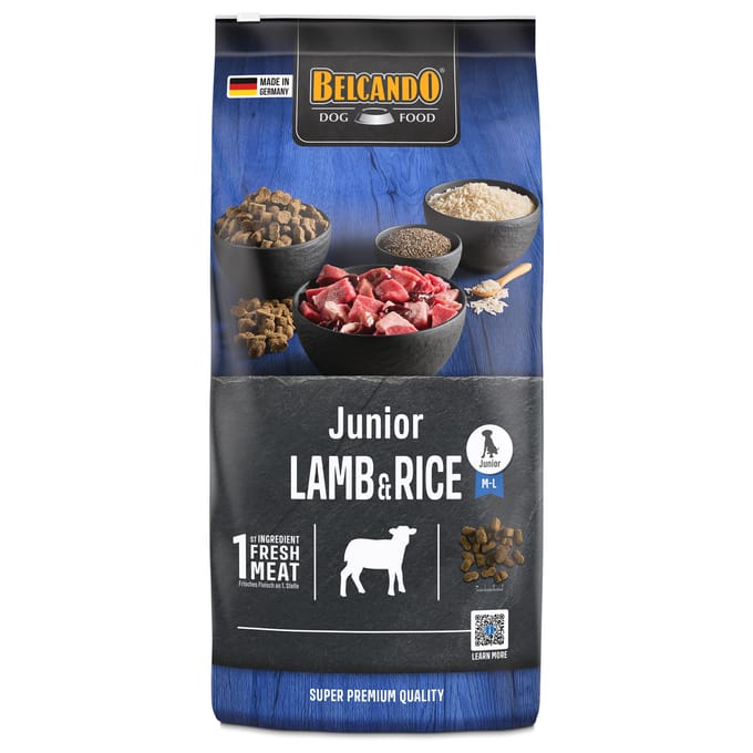 Belcando Junior - Hondenvoer - Lam Rijst 12.5 kg