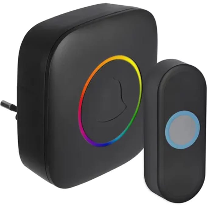 Exin Gong - Plugin - Beldrukker - Rgb Licht - Zwart