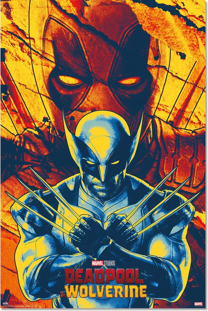 Deadpool & Wolverine poster - Marvel - Superhelden - Wade - Logan - Comics - Film - 61 x 91.5 cm