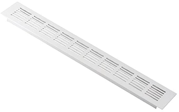 Wit Ventilatierooster Aluminium 400x60mm voor Optimale Ventilatie
