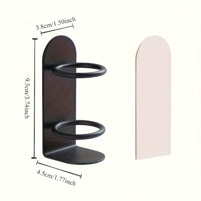1 pièce Support Mural pour Brosse à Dents, Pas de Perçage Requis, Matériau Durable, Design Ergonomique, Support Rangement pour Rasoir 1PC noir