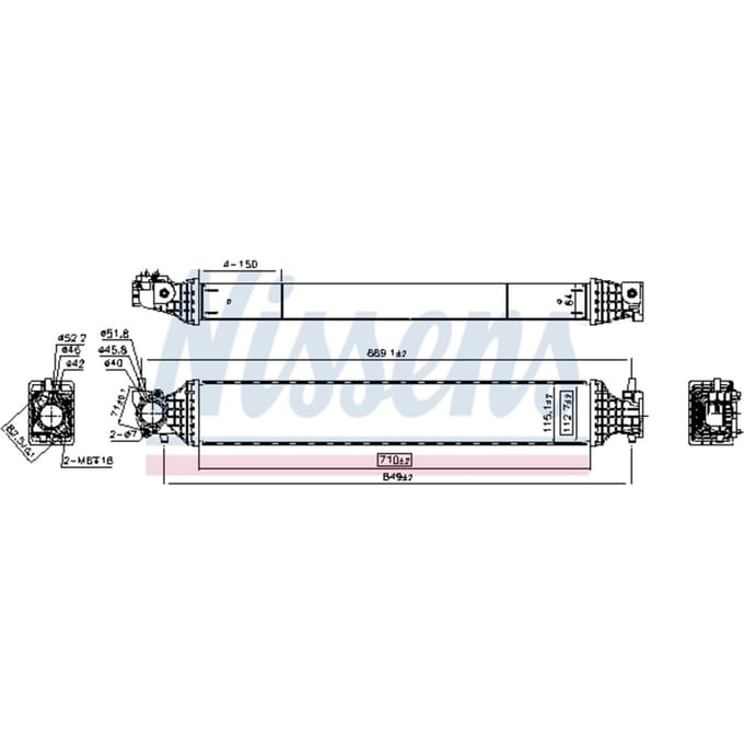 Intercooler NISSENS 961542