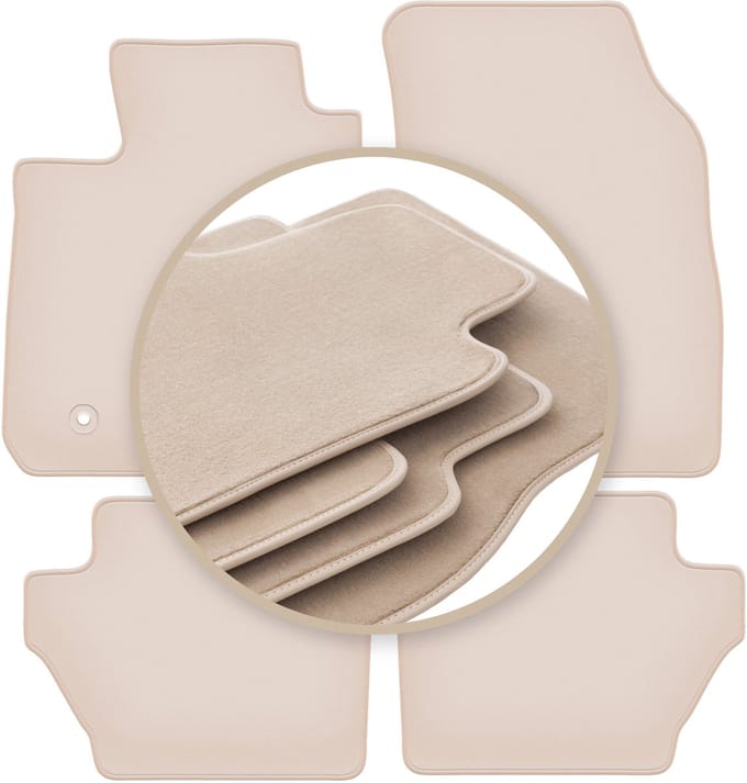 PREMIUM beige vloermatten voor: Ford EcoSport MK2 crossover 2012-2017
