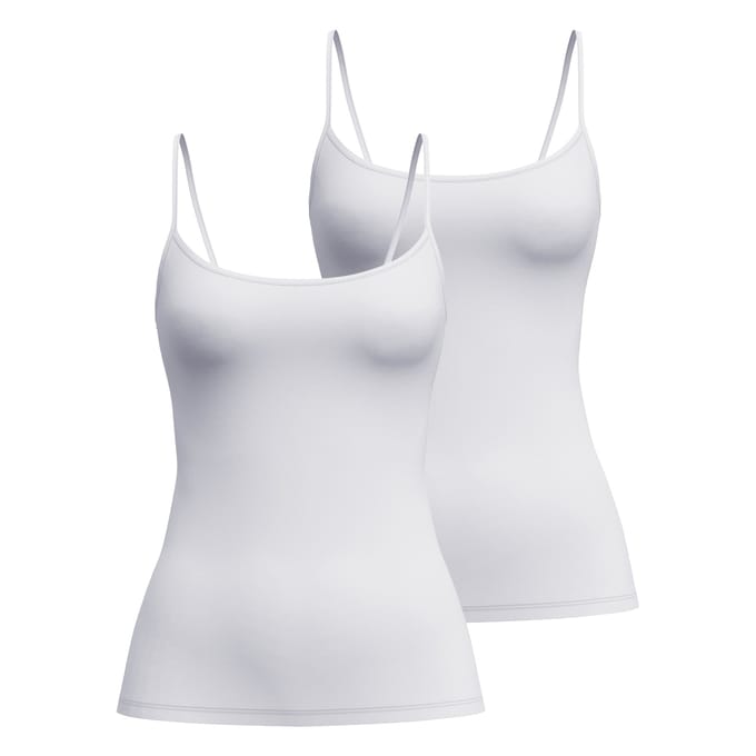 CALIDA Onderhemd Sleek Skin Spaghetti Top 2P Set van 2
