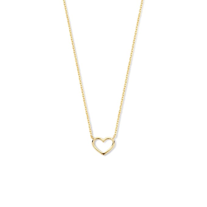 Marie Celeste ketting hart 0,8 mm 40 - 42 - 44 cm - Goud