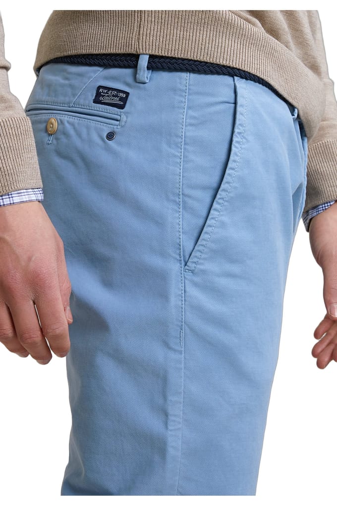 River Woods Slim Fit Basic Chino Pants Stretch Stone Taglia: 46 | Pantaloni chino Outlet | Uomo