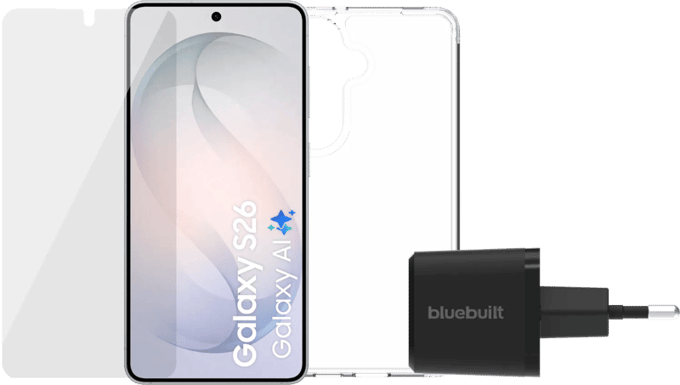 Samsung Galaxy S26 512GB Wit 5G + Compleet Accessoirepakket