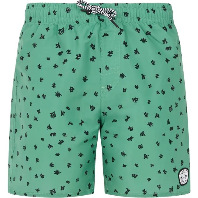 Protest Prttyson Jr – Zwembroek Jongens – Tailleband elastiek – Koordsluiting – Cactus Green
