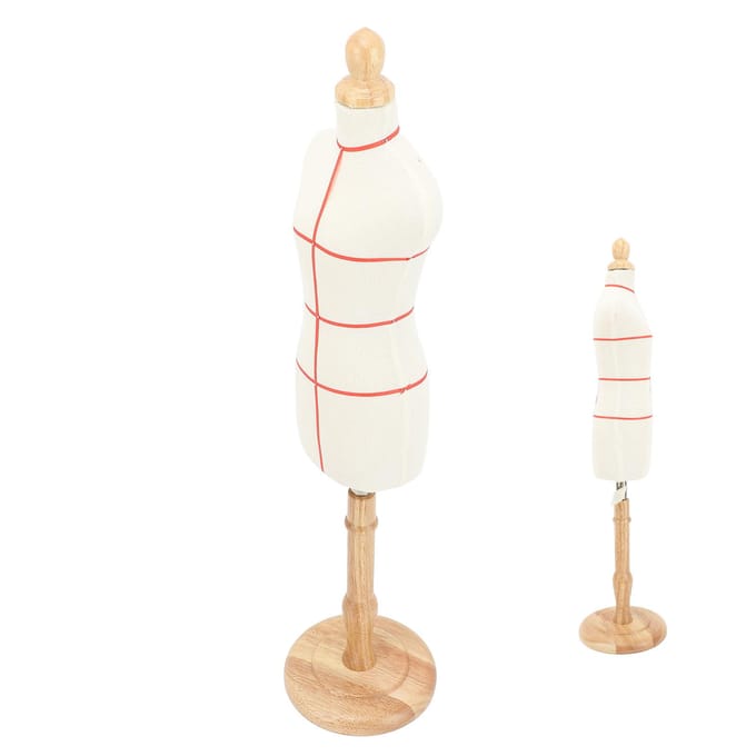 Vrouwelijke Paspop Beukenhout Stabiele Paspop Mannequin Torso met Standaard voor Display Naaien white