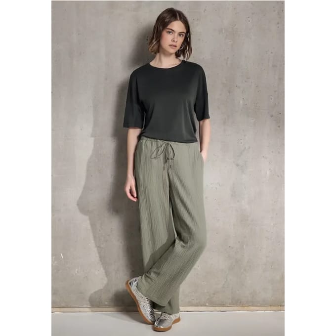 Mousseline broek Wide Legs