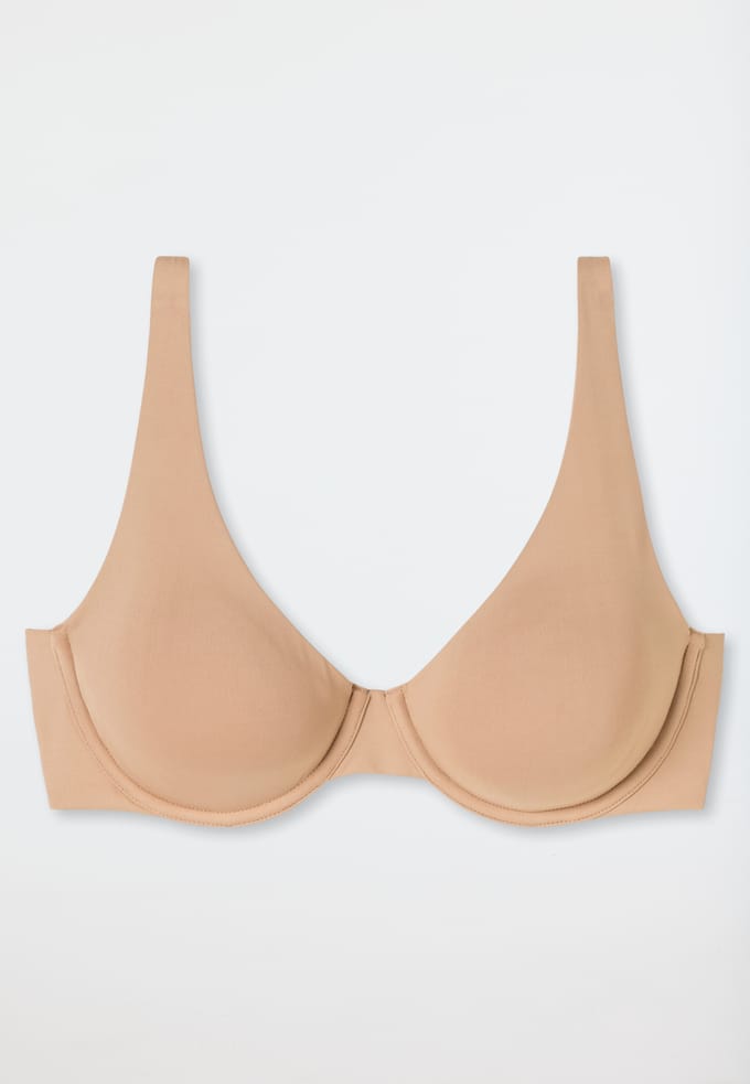 Beugelbeha met voorgevormde cups, kleur maple - Unique Micro 75B
