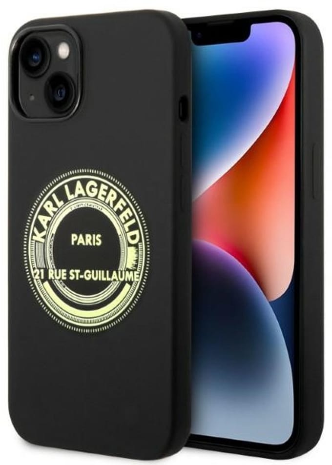 Karl Lagerfeld KLHCP14MSRSGRCK iPhone 14 Plus 6.7 "hardcase black / black Silicone RSG