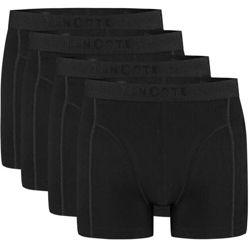 Ten Cate Basics shorts zwart 4-pack voor Heren | Maat L