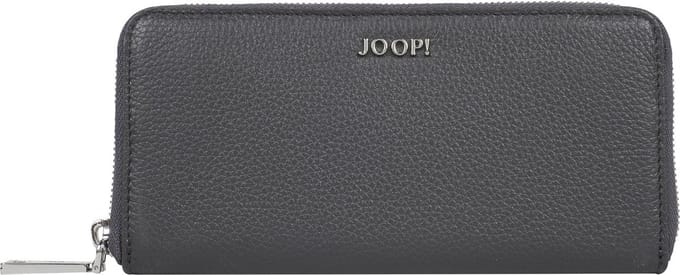 JOOP! Leren Portemonnee Vivace Melete Purse Graphite Donkergrijs