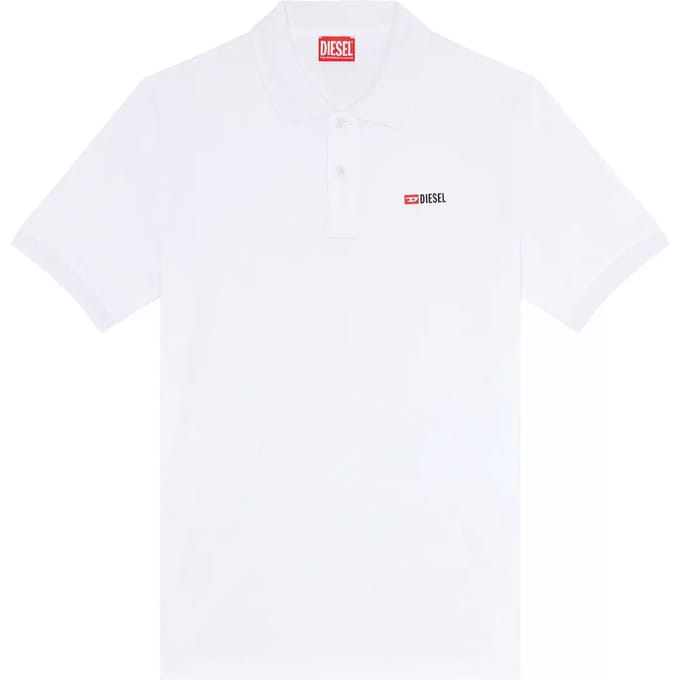 Diesel Smith Korte Mouw Poloshirt Wit M Man